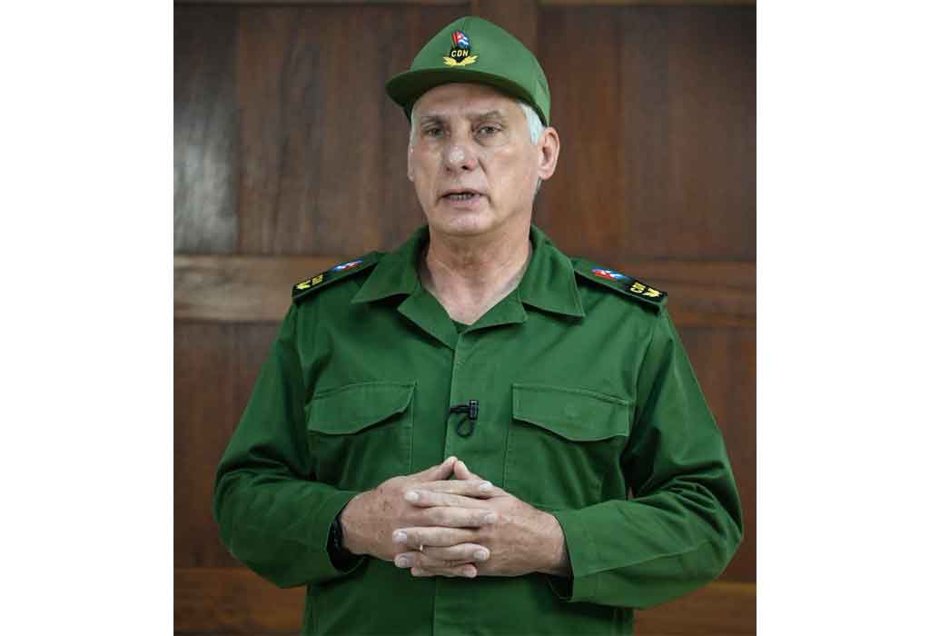 Llama Díaz-Canel a cubanos a actuar con responsabilidad ante Melissa