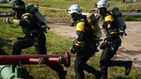 Ejercicio práctico en refinería petrolera cierra Meteoro y jornada de protección contra incendios