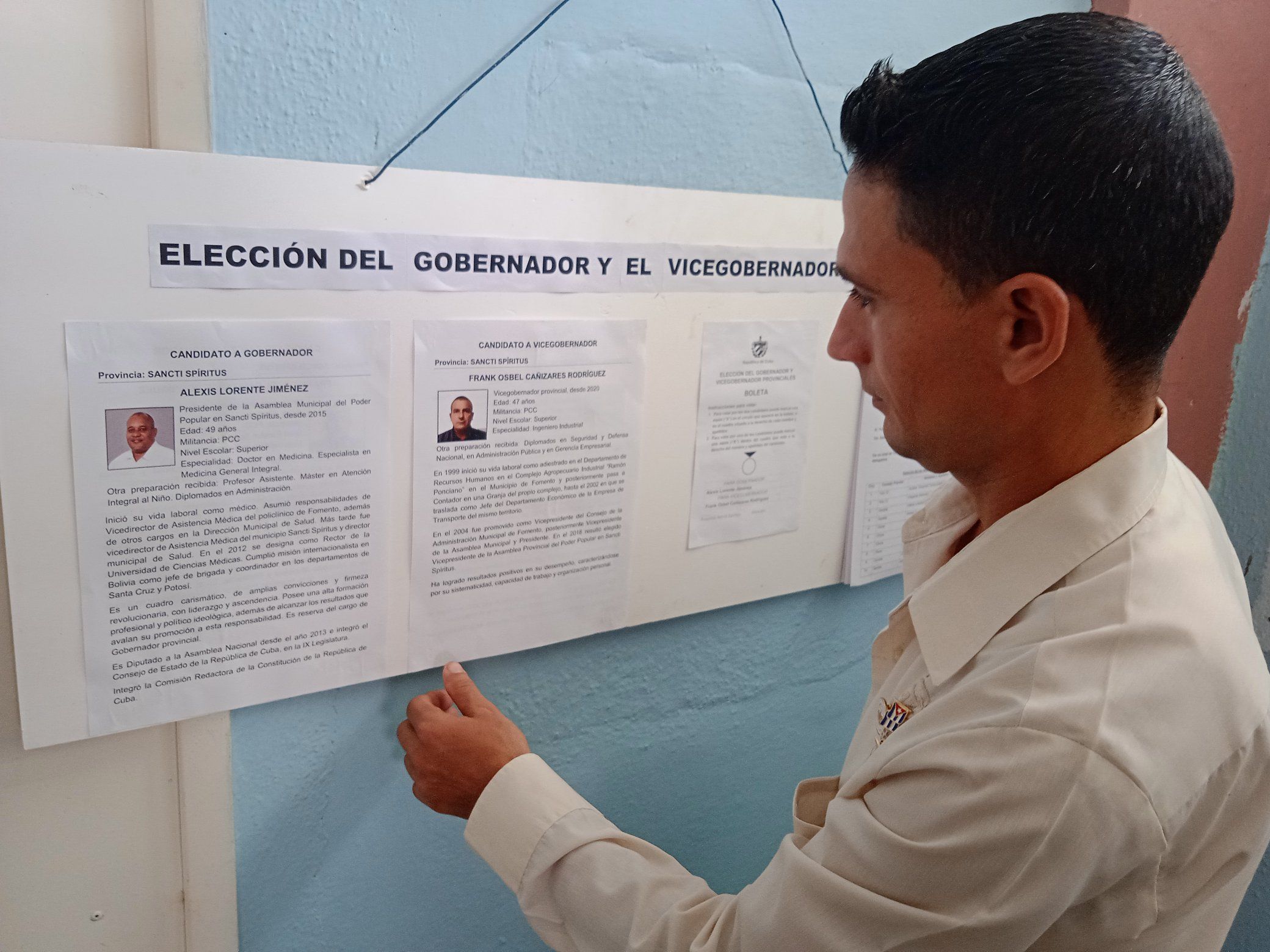 Elegidos Gobernador y Vicegobernador de Sancti Spíritus