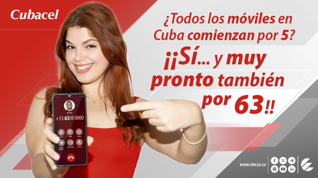 Cuba anuncia nueva numeración para la telefonía celular