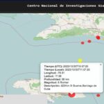 Registran sismo perceptible en oriente de Cuba
