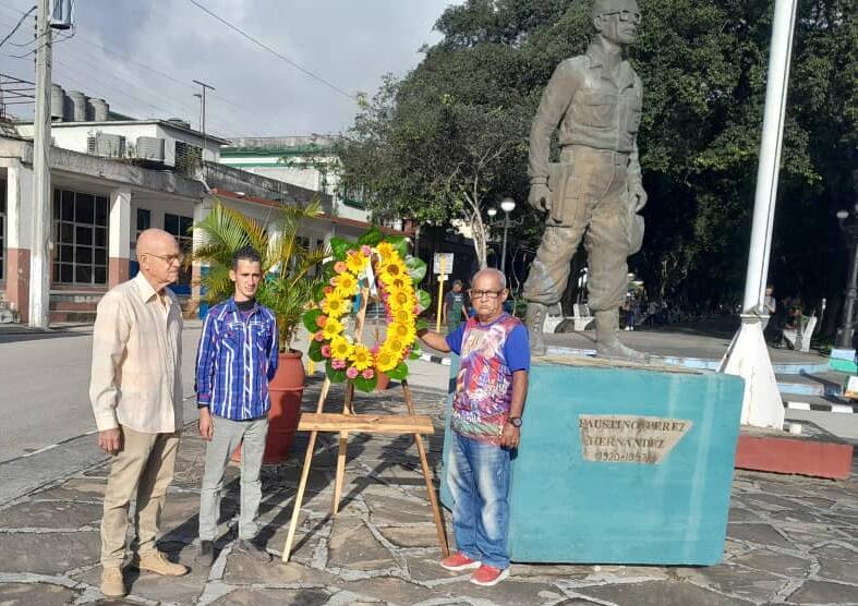 Evocan en Cabaiguán al Comandante Faustino Pérez Hernández a 33 años de su muerte física