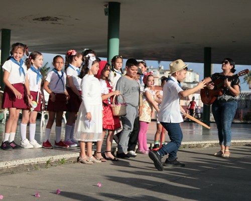 Los pioneros hicieron de su jornada una gran fiesta. Foto: Oscar Alfonso Sosa.