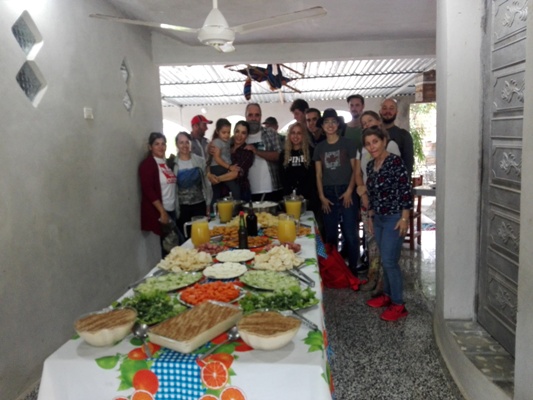 Encantados quedaron los presentes con los éxitos de la gastronomía campesina con una comida rica y saludable. Foto:Eduardo Sicilia Hernández.