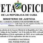 Entra en vigor en Cuba nuevo Código de las Familias