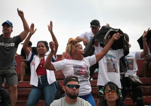 Así se vivió el juego en el graderío. Foto: Oscar Alfonso Sosa.