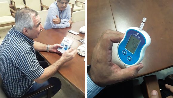 Presentan primer prototipo de glucómetro diseñado y producido en Cuba
