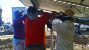 Especialistas de Copextel suman esfuerzos para avance de parque solar de Tuinucú