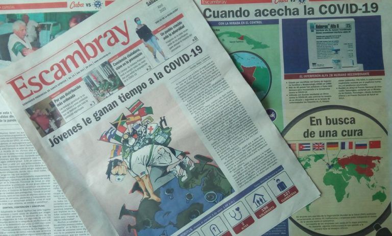 Arriba periódico Escambray al aniversario 44 de su fundación
