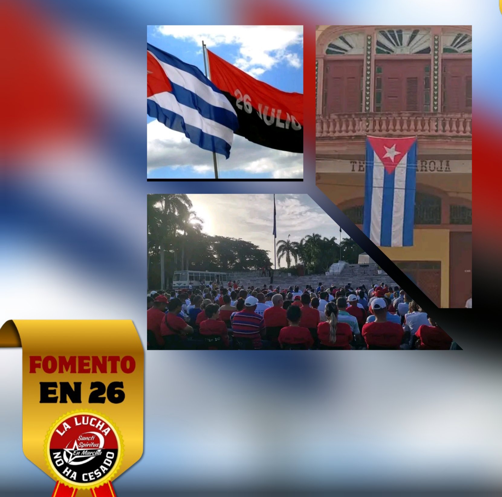 Rindieron fomentenses homenaje a los héroes y mártires del 26 de Julio