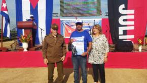 Comandante de la Revolución Ramiro Valdés inaugura oficialmente parque solar de Cabaiguán