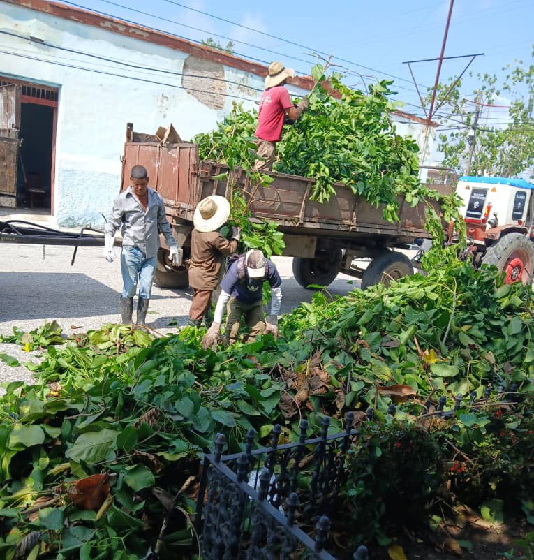 Ofensiva de saneamiento en Sancti Spíritus tras Tormenta Local Severa (+ fotos)