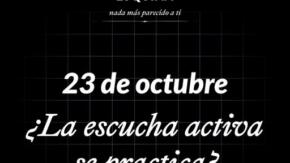 ¿Se practica la escucha activa? | 23.10.2026