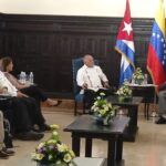 Recibe titular del Parlamento cubano a dirigente partidista venezolano