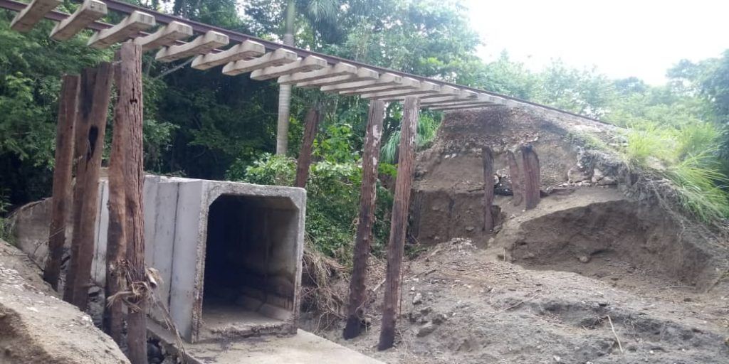 Afectada Línea Norte de Sancti Spíritus por severo deslave