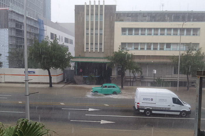 Reportan lluvias fuertes e intensas en occidente y centro de Cuba