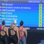 Cuarteta cubana impuso récord nacional y terminó quinta en natación panamericana