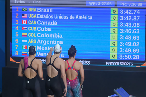 Cuarteta cubana impuso récord nacional y terminó quinta en natación panamericana