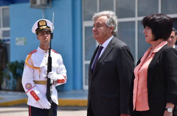 Antonio Guterres en La Habana para la Cumbre del G-77 y China