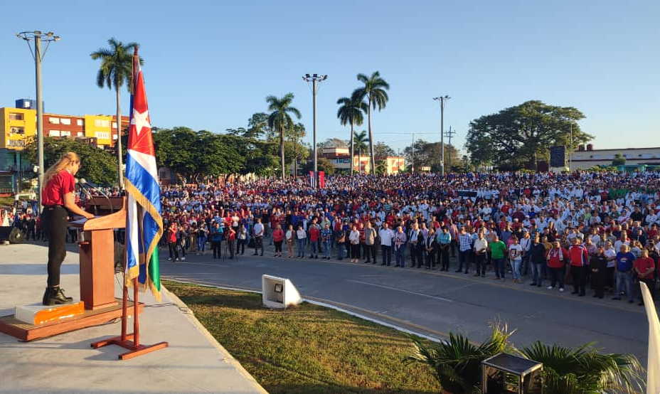Presidió Díaz-Canel acto de Solidaridad con el Pueblo Palestino en Sancti Spíritus (+fotos y video)
