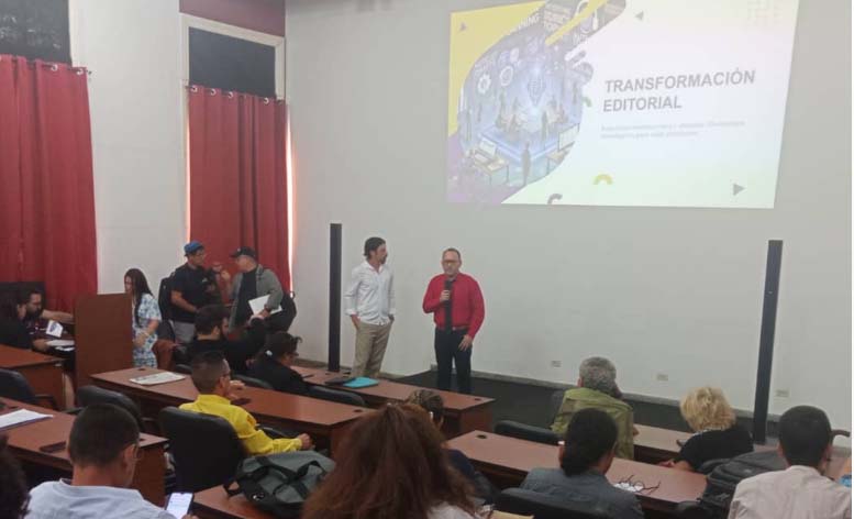 Comparte Radio Sancti Spíritus en Coloquio Patria experiencias en uso de Inteligencia Artificial