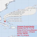 Tormenta tropical Imelda con poco cambio en las inmediaciones de las Bahamas