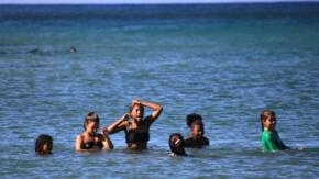 Calentando el verano en playa La Boca