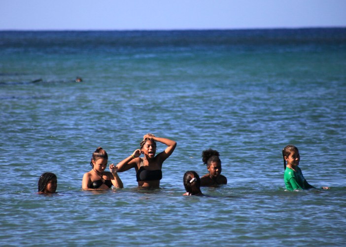 Calentando el verano en playa La Boca