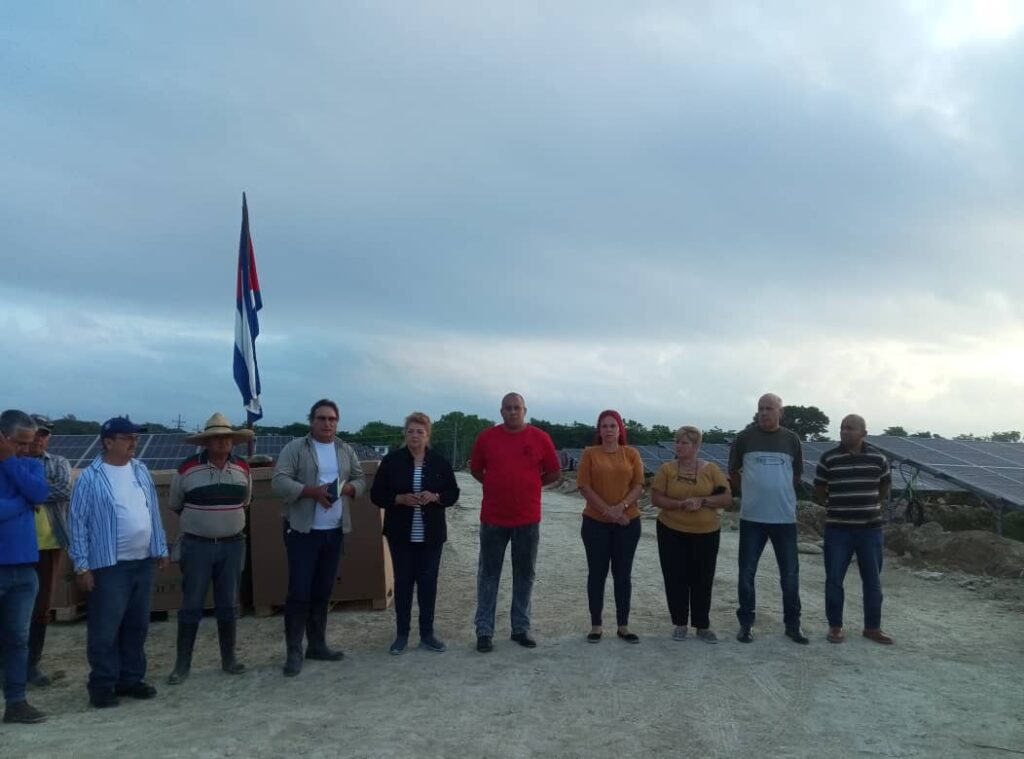 Avanza hacia su sincronización Parque Solar Fotovoltaico de Cabaiguán