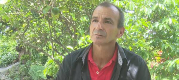 Leovanys Hernández Batista, productor de café en pleno Escambray. Foto: Yosdany Morejón