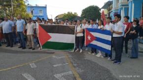 Espirituanos reafirmaron solidaridad con el pueblo palestino en Tribuna Antiimperialista (+fotos)