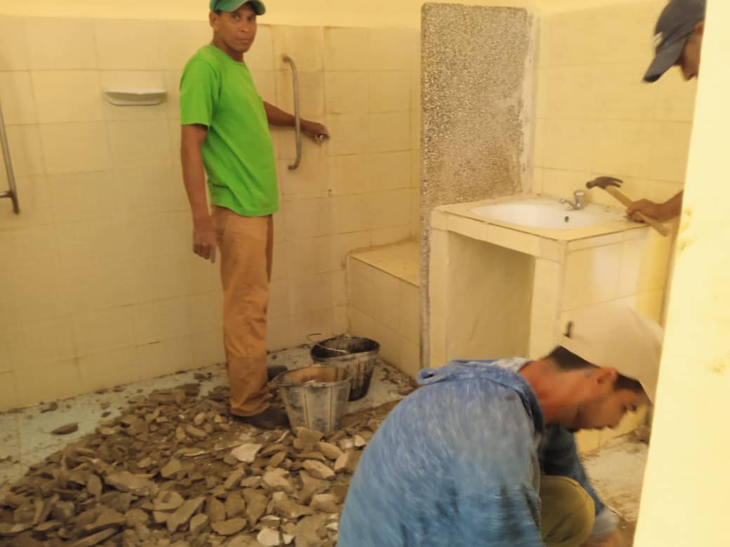 Avanzan labores de restauración en Centro Psicopedagógico espirituano