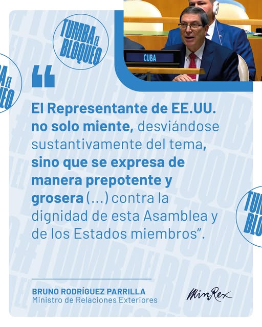 Cuba desmiente al embajador de EE.UU.: Waltz repite argumentos falsos sobre el bloqueo en la ONU