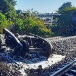 Accidente ferroviario en poblado de Guayos (+Fotos)