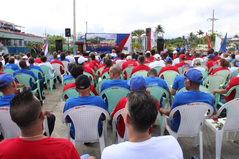 Acogió Sancti Spíritus acto nacional por Día del Trabajador Eléctrico