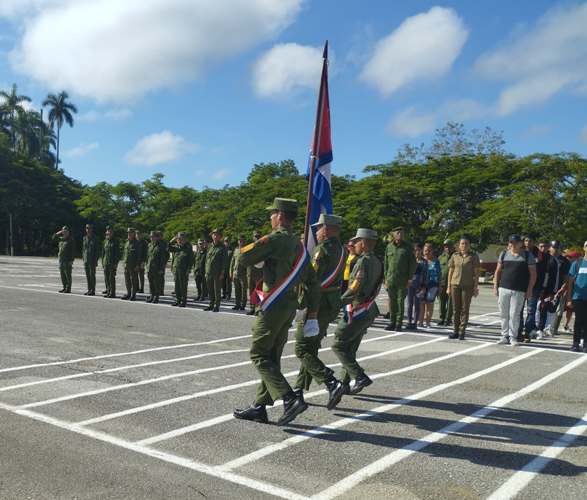 Acto de desmovilización de sargentos y soldados, que culminaron su Servicio Militar Activo. Foto : Luis Antonio Salabarria.