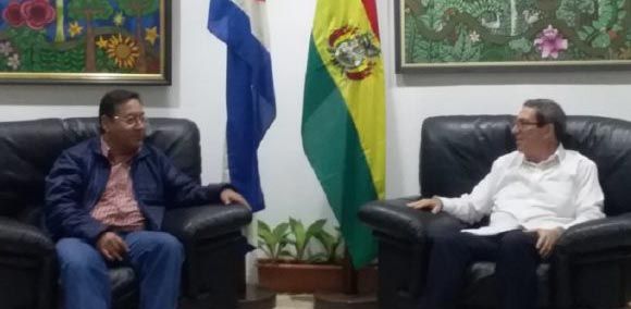 Presidente boliviano en Cuba para visita de trabajo