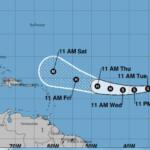 Tormenta tropical Erin transita por el Atlántico con rumbo oeste