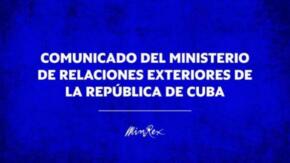 Comunicado del Ministerio de Relaciones Exteriores de Cuba: Se gesta un pretexto para una acción militar contra Venezuela