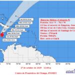 Melissa comienza a moverse lentamente al noroeste