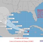 Huracán Beryl se dirige hacia la península de Yucatán