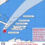 Con vientos de unos 260 kilómetros por hora, Melissa es un huracán categoría 5