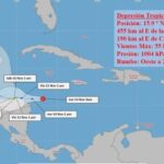 Se forma nueva depresión tropical en el Caribe