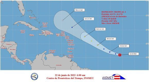 Se forma la depresión tropical cuatro: No representa peligro para Cuba