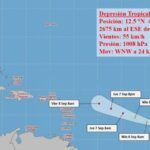 Se forma la depresión tropical número 13: El Caribe atento a su futura trayectoria