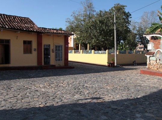 Las calles empedradas, distinción de la Villa del Espíritu Santo. Foto: Oscar Alfonso Sosa.