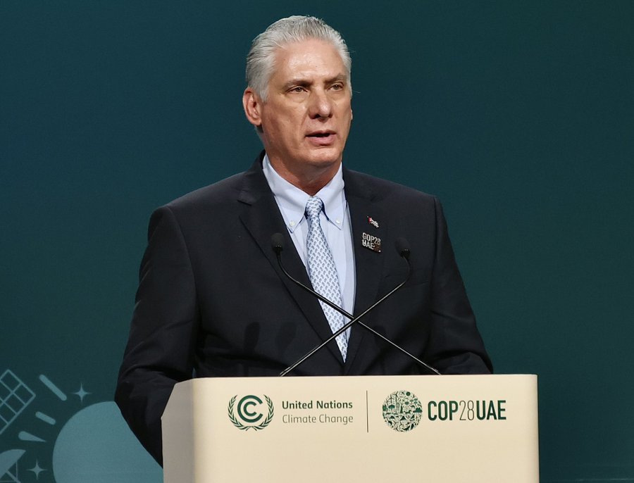 Presidente cubano intervino en la Cumbre COP28