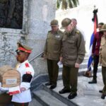 Depositan en Cuba los restos del único europeo en el yate Granma