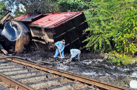 Considerables afectaciones económicas en accidente ferroviario en Guayos