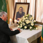 Presidente de Cuba rinde tributo a líder namibio Sam Nujoma